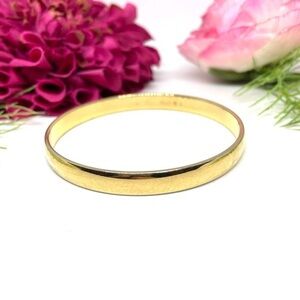 VINTAGE⚜️MONET Shiny Golden Bangle Bracelet